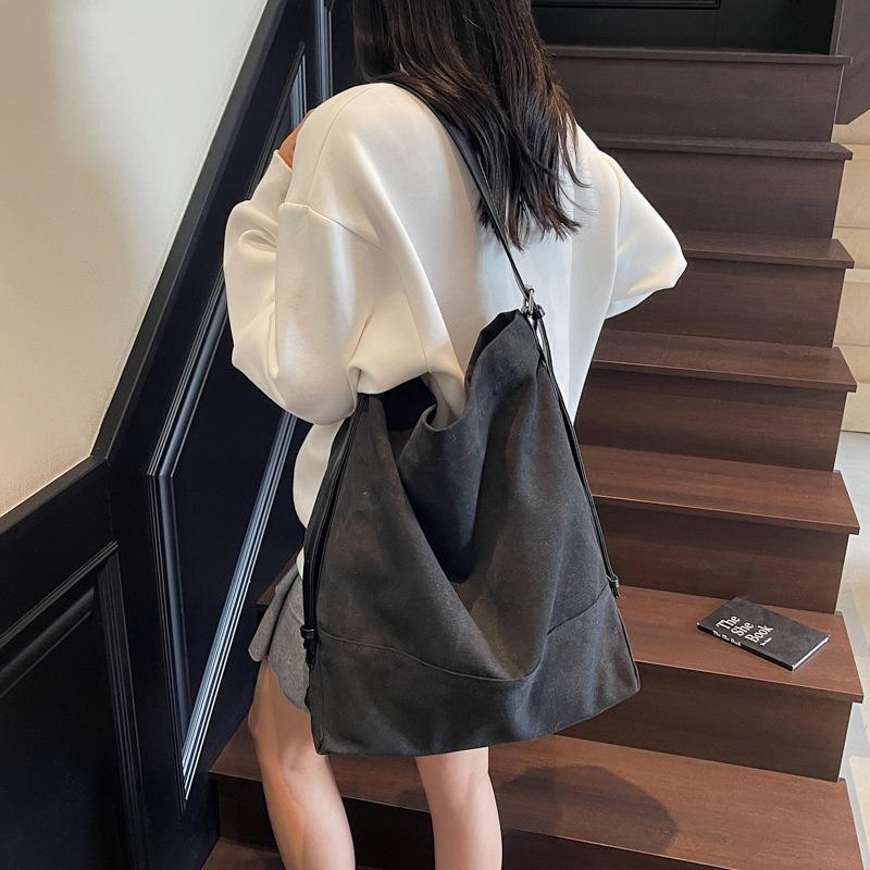 Versatile Large-capacity Shoulder Bag Summer New Canvas Casual Fashion Shoulder Messenger Bag Tote Bag