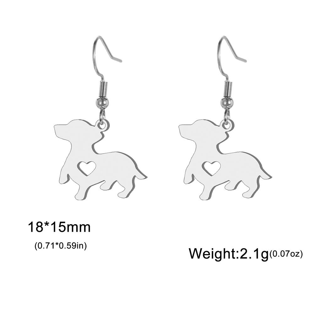 

My Shape Lovely Dog Drop Earrings for Girls Gifts Cute Animals Puppy Dangle Earring Stainless Steel Fashion Jewelry Dog Lovers