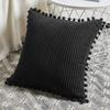 with Pom-pom Pillowcase Corduroy Sofa Pillow Cover Durable Cushion Cover  Car