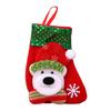 Mini Christmas Stockings 6 Inch Small Christmas Stockings with Glitter Sequin Cuff 3D Snowman Bear Santa Claus Reindeer Hanging Socks