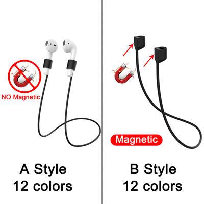 Earphone Rope Strap for Apple Bluetooth Headphone Holder Cord for AirPods 2 3 Pro Anti-Lost Neck Strap Magnetic Silicone String