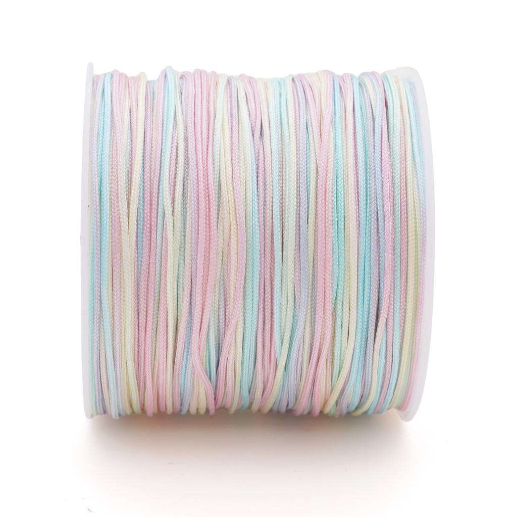 5-50m/lot 0.8mm Cotton Cord Nylon Cord Thread String DIY Beading Braided Bracelet Jewelry Making