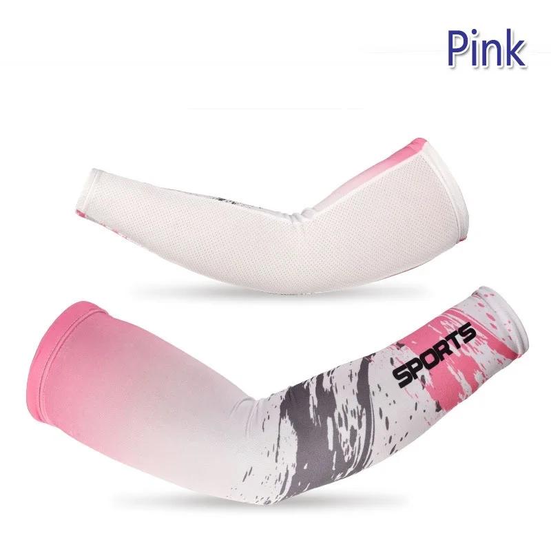 New Fashion Sports Ice Silk Cool Arm Sleeve Cycling Arm Elbow Sun Protector  Summer Sleeve