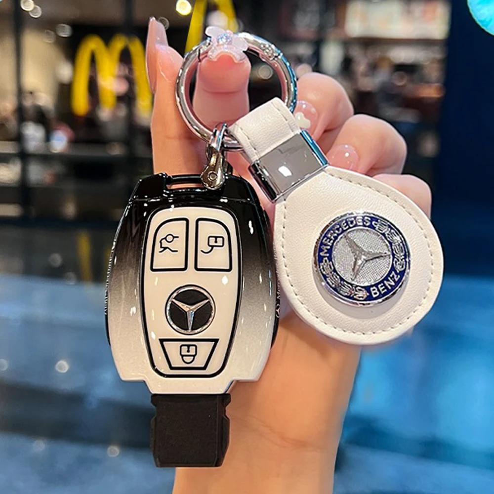 2025 Hot For Mercedes Benz Alloy Car Smart Key Case Cover Shell for Mercedes Benz A B C E GL S GLA GLK CLS Class AMG W204 W205 W