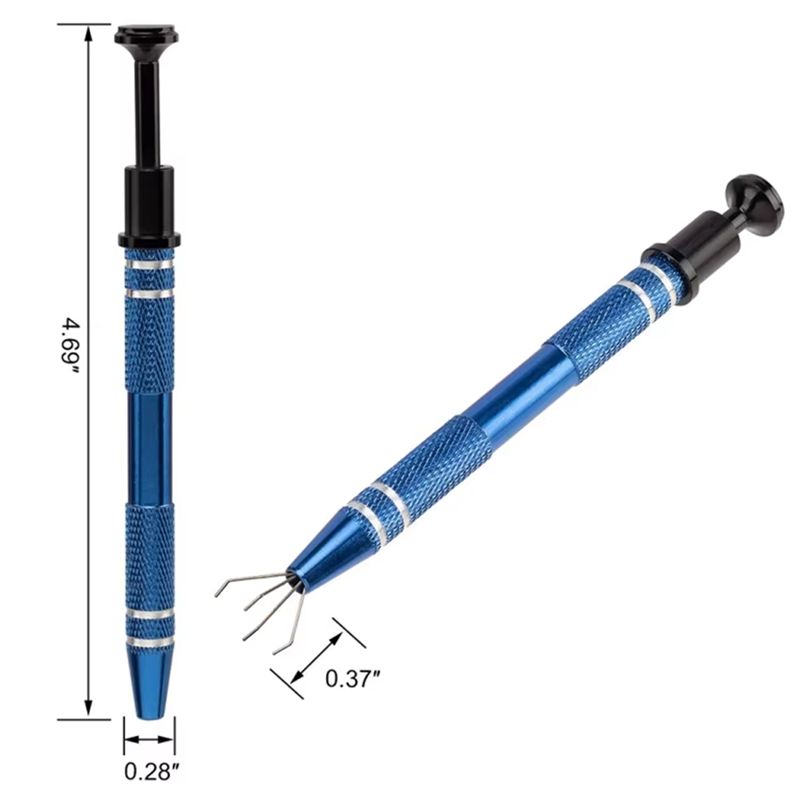 A34R 4 Jaw Pick Up Tool 4 Jaw Gripper For IC Chip Electronic Component Nail Screw Clamping Hand Tool