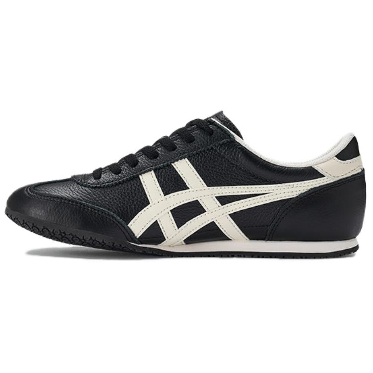 ONITSUKA TIGER Machu Racer Pohodlné Všestranné Protiskluzové Odolné Nízké Neformální Boty Unisex tenisky Černá Bílá 1183B770-002