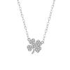 Four Leaf Grass Necklace Summer New Women's Clavicle Chain Light Luxury Small and High End Korean Edition