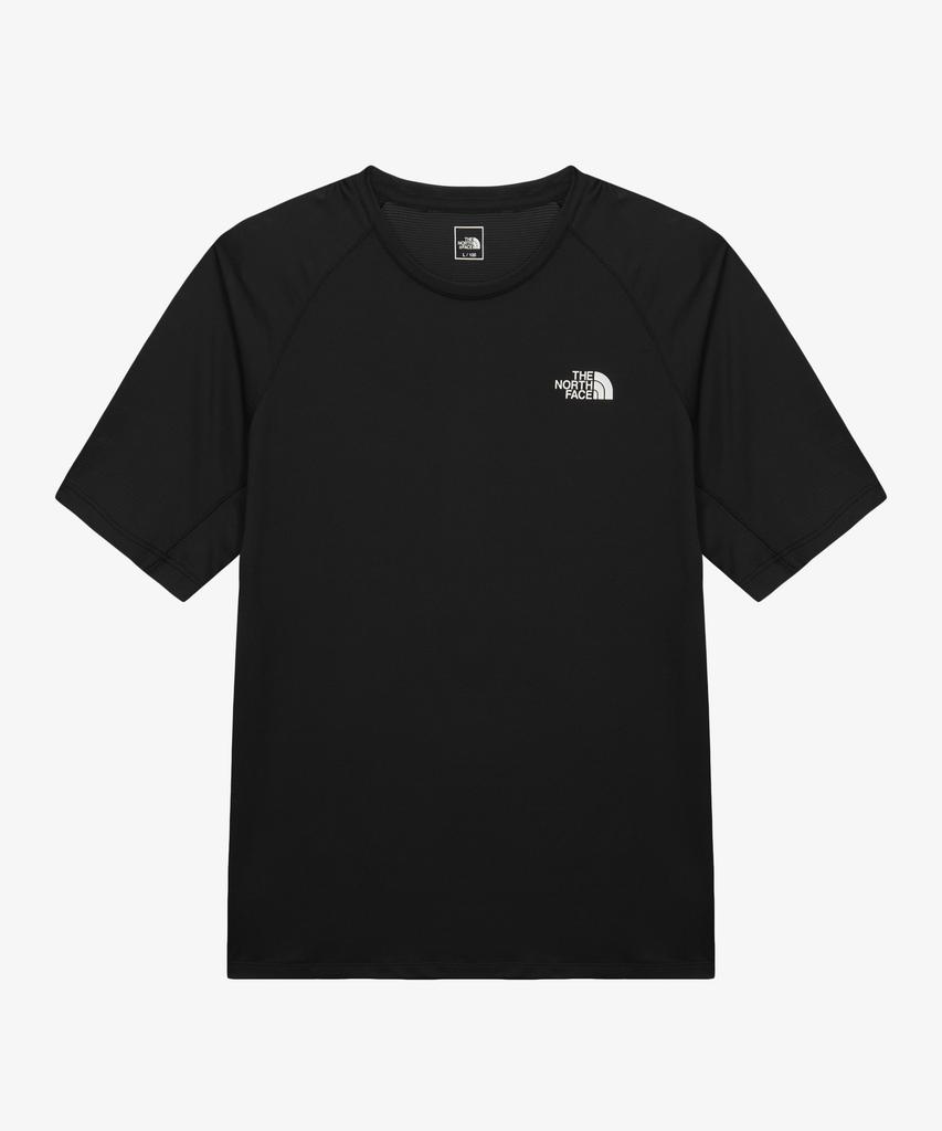Noseupeiseu Nt7Us14E Men'S Tnf Run Short Sleeve Tee Real Black