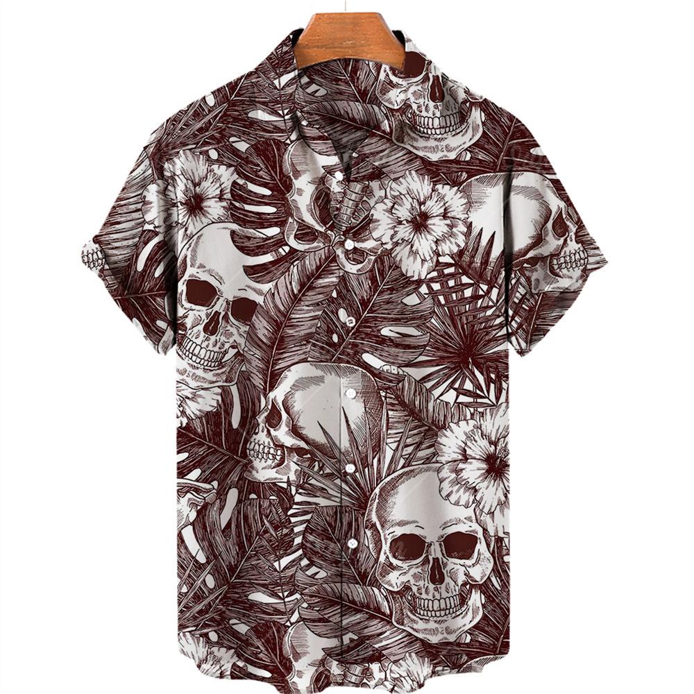 Men's Designer Hawaii Shirts Short Sleeve Collar Top Fashion Streetwear 3d Printed XS-5XL Hiphop Casual Vintage Clothing