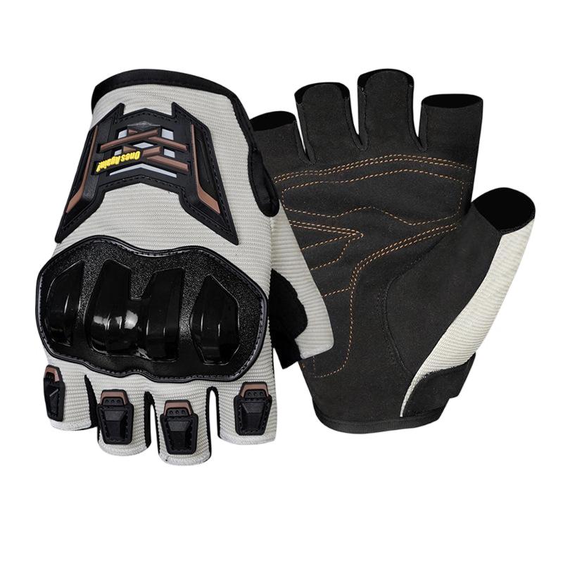 Men's Summer Half-Finger Motorcycle Riding Gloves