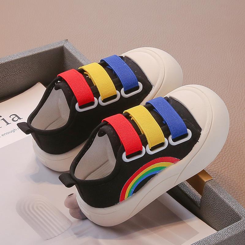 Girls  Canvas Shoes  Spring New Boys  Casual Shoe Anti slip Girls  Shoe Fashion Child Shoes Versatile Girls  Single Shoes 23
