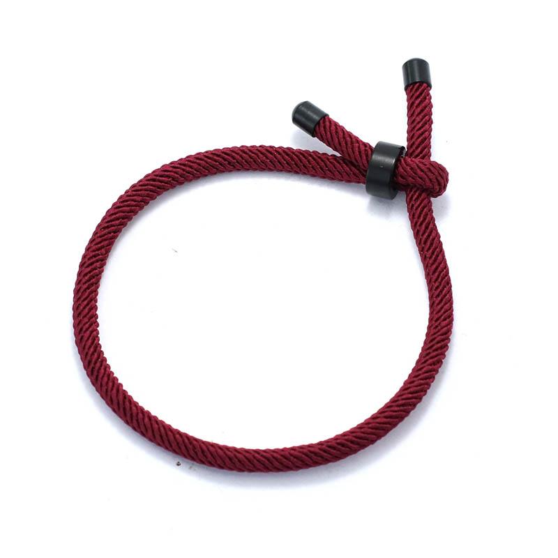 New Minimalist Lucky Red Thread Bracelet Unisex Stainless Steel Adjustable Cord Braclet Valentine Day Braslet Gift For Lovers