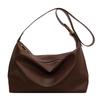 Large capacity bag women's autumn new wide shoulder strap commuting simple retro fashion shoulder messenger bag