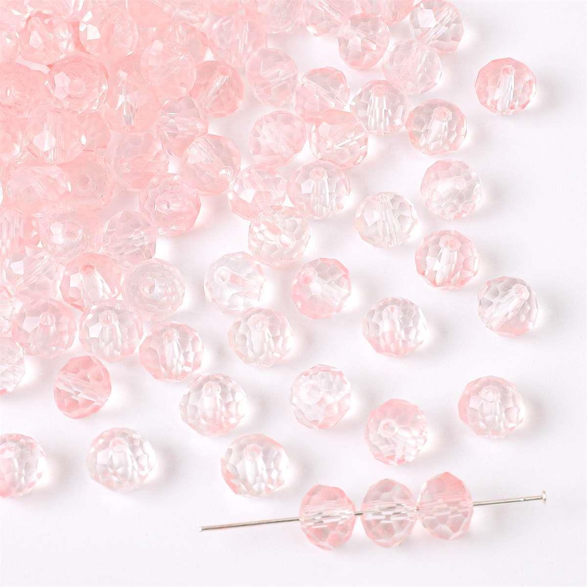 

Граненые бусины из градиентного хрусталя для браслетов и ожерелий ручной работы 8x7mm Hole approx. 1mm 50 pcs/pack