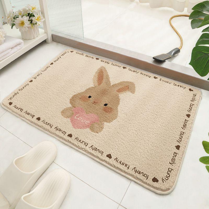 Badrum Absorberande Matta Söt Badrumsdörr Smutsig Halkfri Matta Toalettmatta Toalettdörrmatta Hushåll