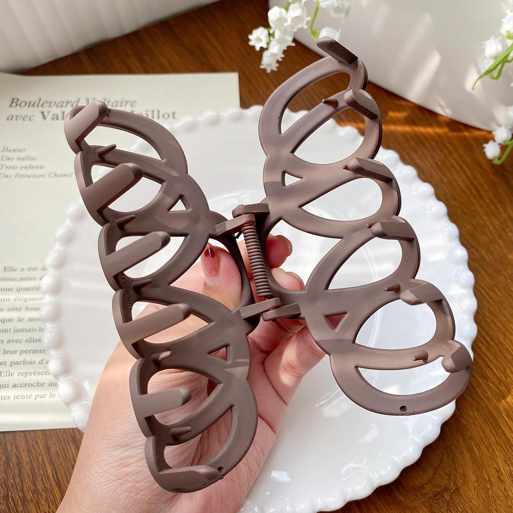 Matná Dutá Spona do Vlasů Mašle Sponka do Vlasů Krab Elegantní Sponka do Vlasů Ženy Barretta Pevná Čelenka Jednoduché Módní Vlasové Doplňky