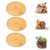 Flower Pot Trays Dish for Plant Vase Bamboo Tray Wooden Bottle Tray Bathroom Shampoo Shower Gel Organizer Jewelry Storage Tray