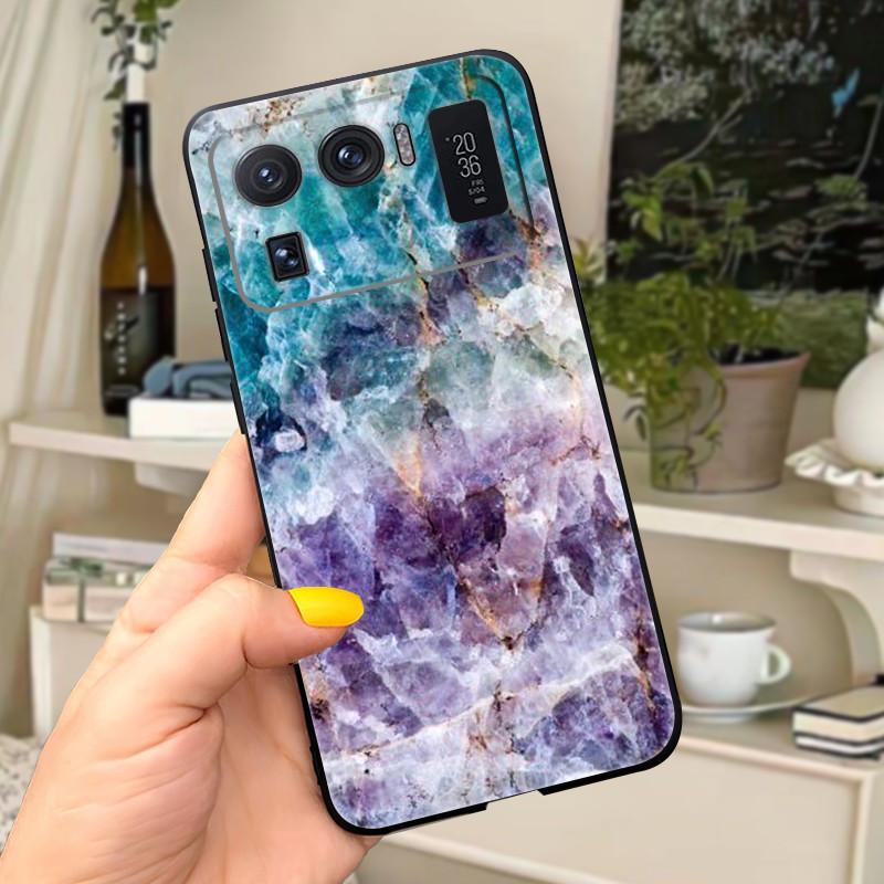 For Xiaomi Mi 11 Ultra Case Mi 11 Lite Pro Shockproof Marble Bumper Silicone Soft Phone Back Cover For Xiaomi Mi 11 Ultra Case