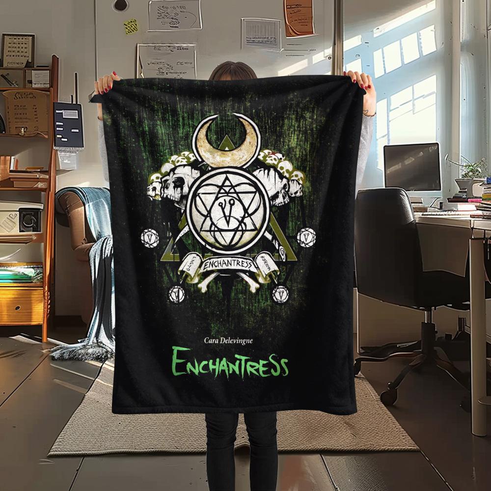 1Pc Alien Earth Print Flannel Blanket, High Quality Comfortable for All Seasons, Home Decor, Warmth and Comfort, Perfect for Christmas Gifts