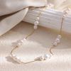 MamacitaSlay 316L Stainless Steel  Pearl Pendant Necklace 18K Gold Plated Waterproof Jewelry For Women 2026 Summer Beach Gifts