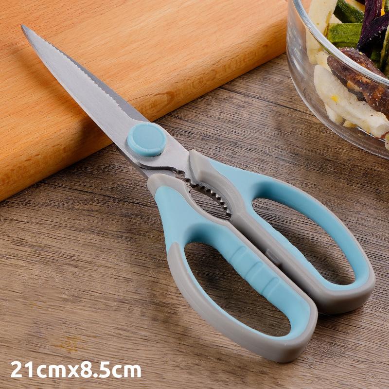 Multifunkční ostré kuchyňské nůžky z nerezové oceli, venkovní kempování, grilování, maso, kosti, kuře, řezání, domácí nůžky