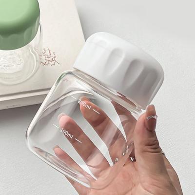 Mini plastová láhev na vodu Průhledný hrnek na mléko Přenosné opakovaně použitelné kelímky na pití Letní nápojové sklo Cestování Venkovní Narozeninové dárky