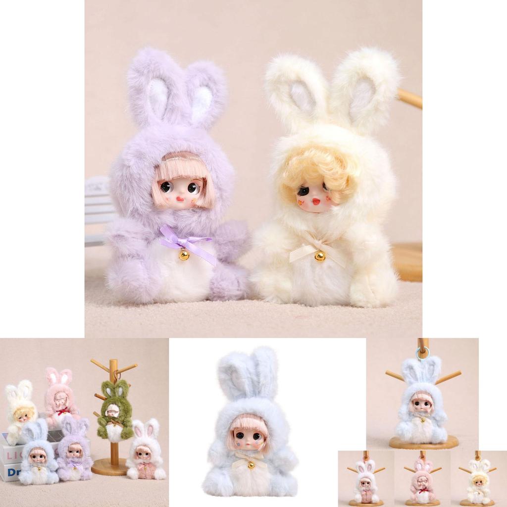 Plush Bunny Keychain With Soft Short Plush For Girls And Women
