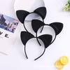 Sex Underwear Sex Accessories Cute Black Cat Ears Headband Hairpin Short Plush Cat Girl, Headband Spot