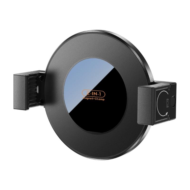 

2 in 1 Cellphone Clamp with 17mm Ball Head Smartphone Mount Adapter Magnetic Mount Holder Stand Universal Quick Install 1