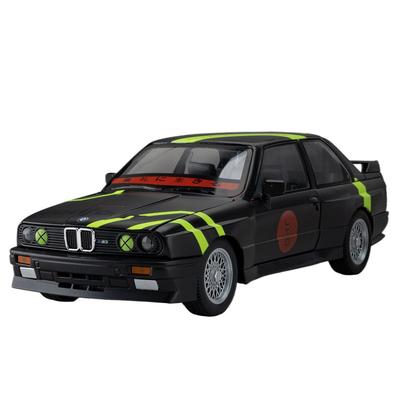 1/24 Ölçekli BMW M3 E30 1988 Mpower Çiçekli Versiyon Alaşım Diecast Boyama Araba Modeli Ses Işık Özel Koleksiyonluklar Dekoratif Hediyeler