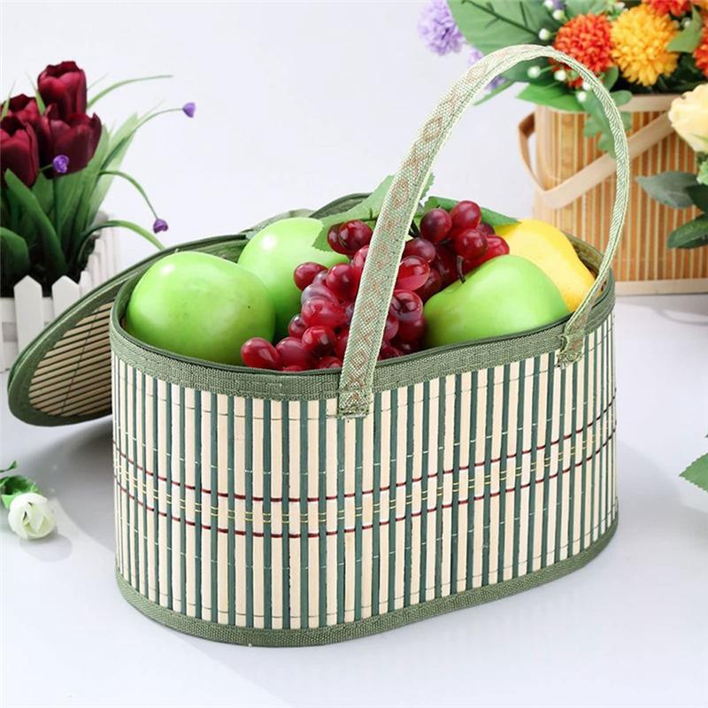 M-Modern-1 PCS Portable Sundries Snacks Basket Outdoor Camping Food Fruit Storage Container Home Decor Organizer Accessories Bas