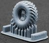 Armored Personnel Carrier Wheel Set Plastic Model Parts SCXWM72010 Scale-X 1/72 BTR-152 (6 pieces) (for ICM) (Military)