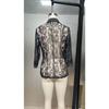 Spring New Women's Elegant Solid Color Fashion Lace Splicing Blazer Coat Casual Outerwear