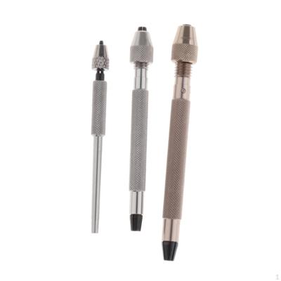 Juego de 3 Portabrocas de Mano Taladro de Mano Mordazas de Precisión Herramientas para Fabricación de Joyería Accesorios para Mantenimiento de Movimientos