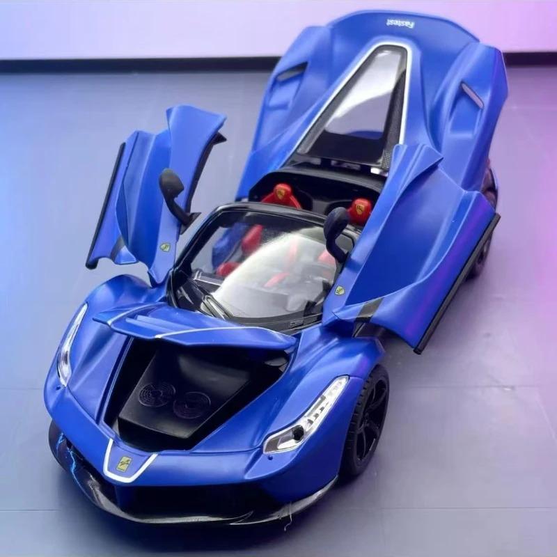 

1:24 1:22 SF90XX Purosangue FVU SP3 Rafa FXXK Sport Car High Simulation Diecast Metal Alloy Model Car Sound Light Pull Back Toy