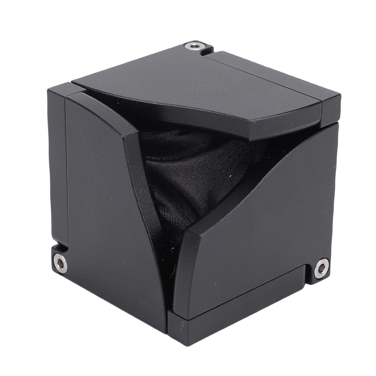 

Кинетическая коробочка для кольца из алюминиевого сплава, магнитная складная шкатулка для ювелирных изделий, держатель для обручального кольца для свадьбы Black