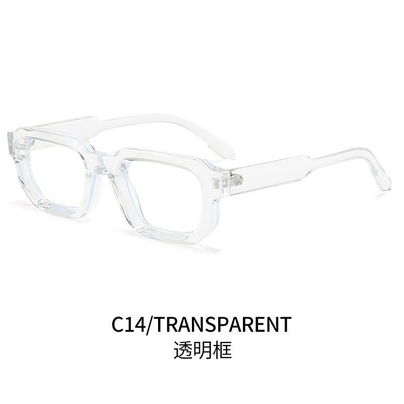Square sunglasses European and American retro square thickened small frame flat glasses fashion street sunglasses women