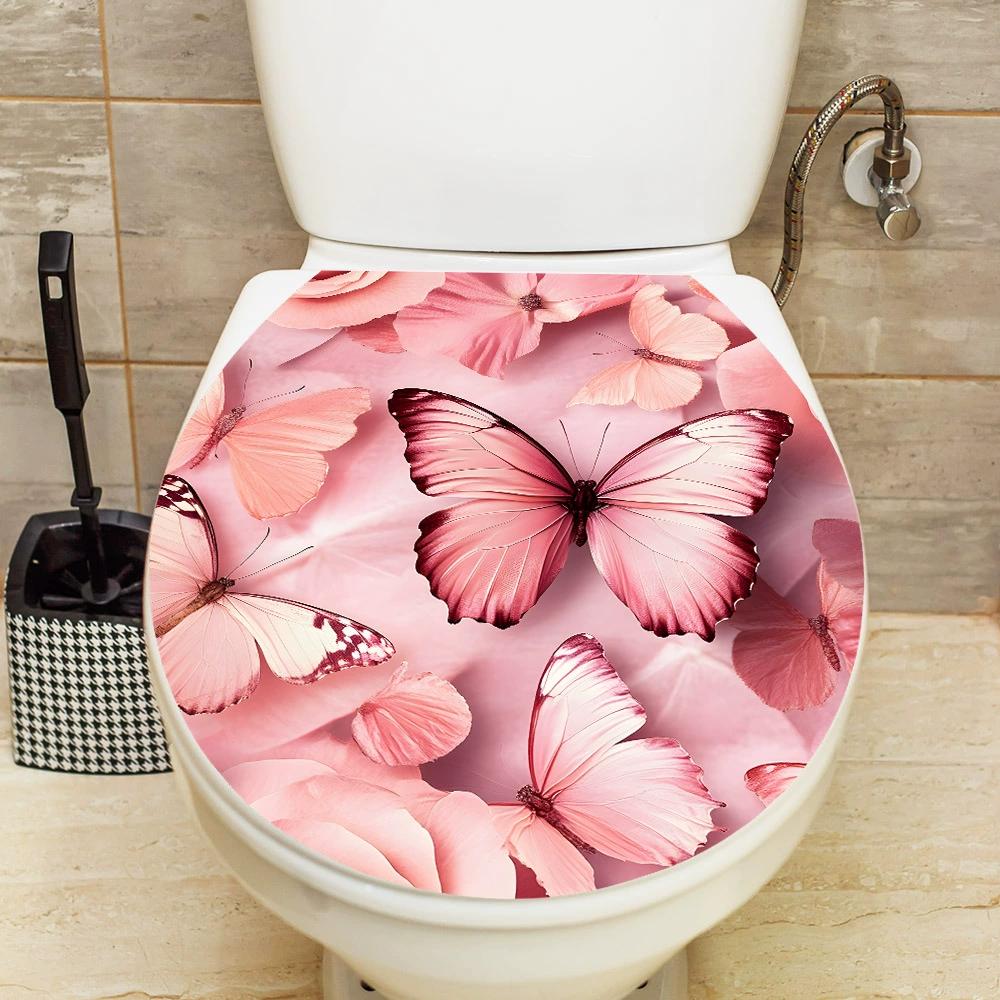 1pc Dolphin Home Bedroom Bathroom Toilet Sticker Decoration Beautification Self-adhesive Wallpaper Home Accessories