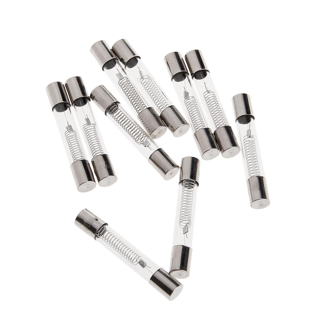 10 Pieces Microwave Oven for Protection High Voltage Replacement Fuse Tube 5KV 0.8A 800MA Cartridge Fuses Easy To Replac