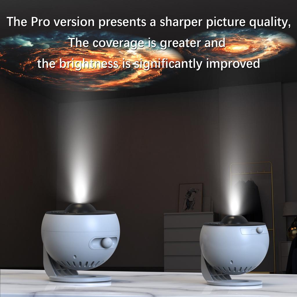 Galaxy Star Projector Night Light, 360° Rotating Starry Sky with Bluetooth & Remote, for Kids Bedroom/Wedding/Valentine Gift