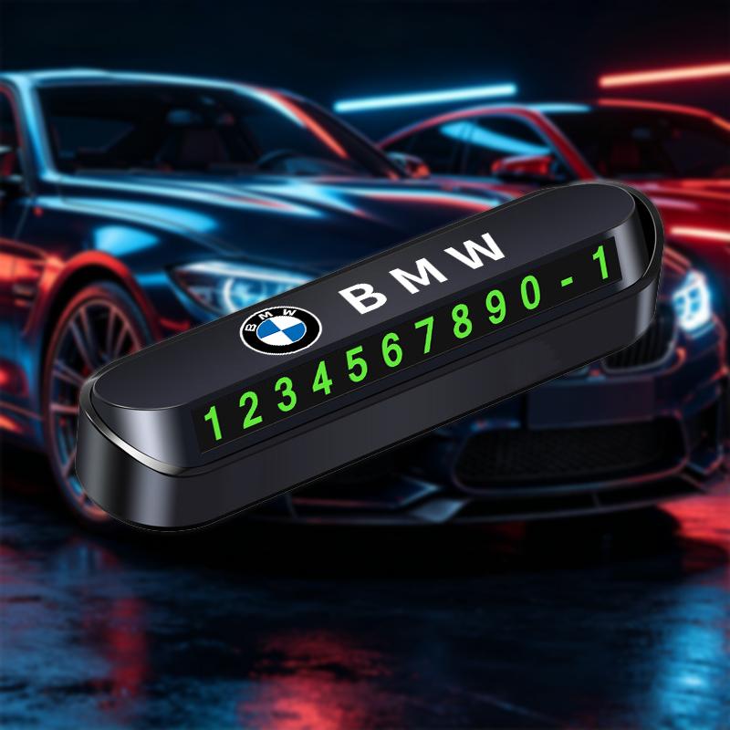 NEOW3 S85746 Car interior Temporary Parking Card Phone Number Card Plate For Bmw M Power E36 E38 E90 E60 E87 E34 E53 X3 X5 X6