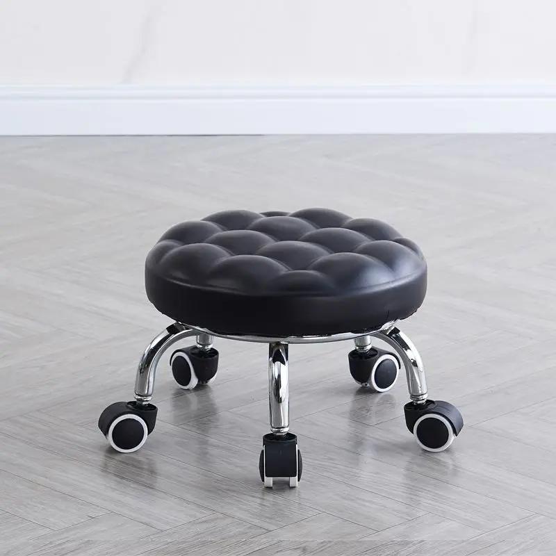 Stool with Pulleys for Car Washing, Movable Seatin, Housework, Mobile Farming Chair Wheel Chair