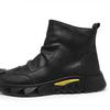 Retro Men's Ankle Boots Zipper Casual High Tops Mens Hiking Boots Classic Leather Boots Fashion Motorcycle Shoes Plus Size 2025