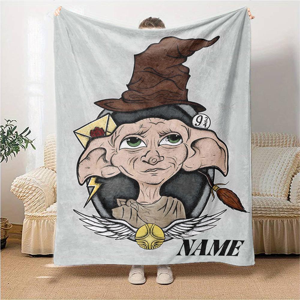 Custom Name "Dark Magic Unleashed" blanket for Couch & Bed, Plush Cozy Fuzzy Blanket Super Soft & Warm Blankets for Fall and Winter. 090888