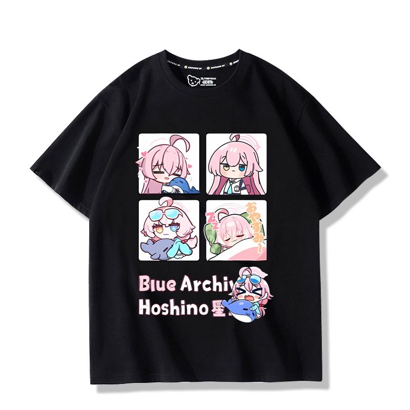 Takanashi Hoshino Spiel Blue Archive Cosplay T-Shirts 3D Druck Kinder Anime Cartoon T-Shirts 2025 Sommer Neu Herren Damen Harajuku Y2k Tops