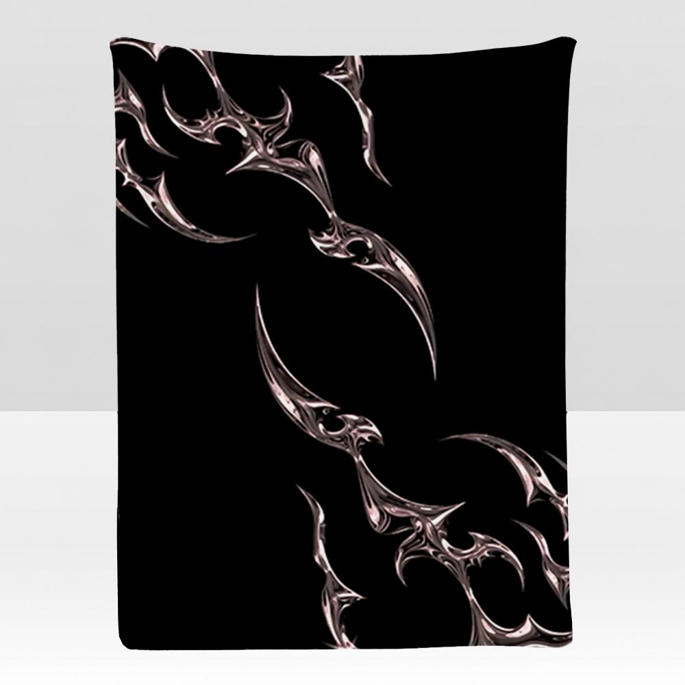 Art Design CCybersigilism Throw Soft Flannel Blanket for Bed Bedroom Sofa Picnic Throw Skinfriendly Breathable Gift Cover