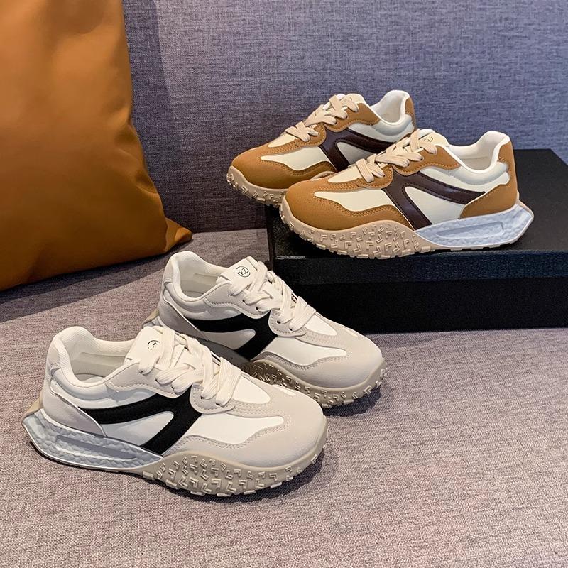 Versatile Forrest Gump shoes women's small waist thick soles 2025 autumn new women's shoes popular sports dad casual moral training shoes