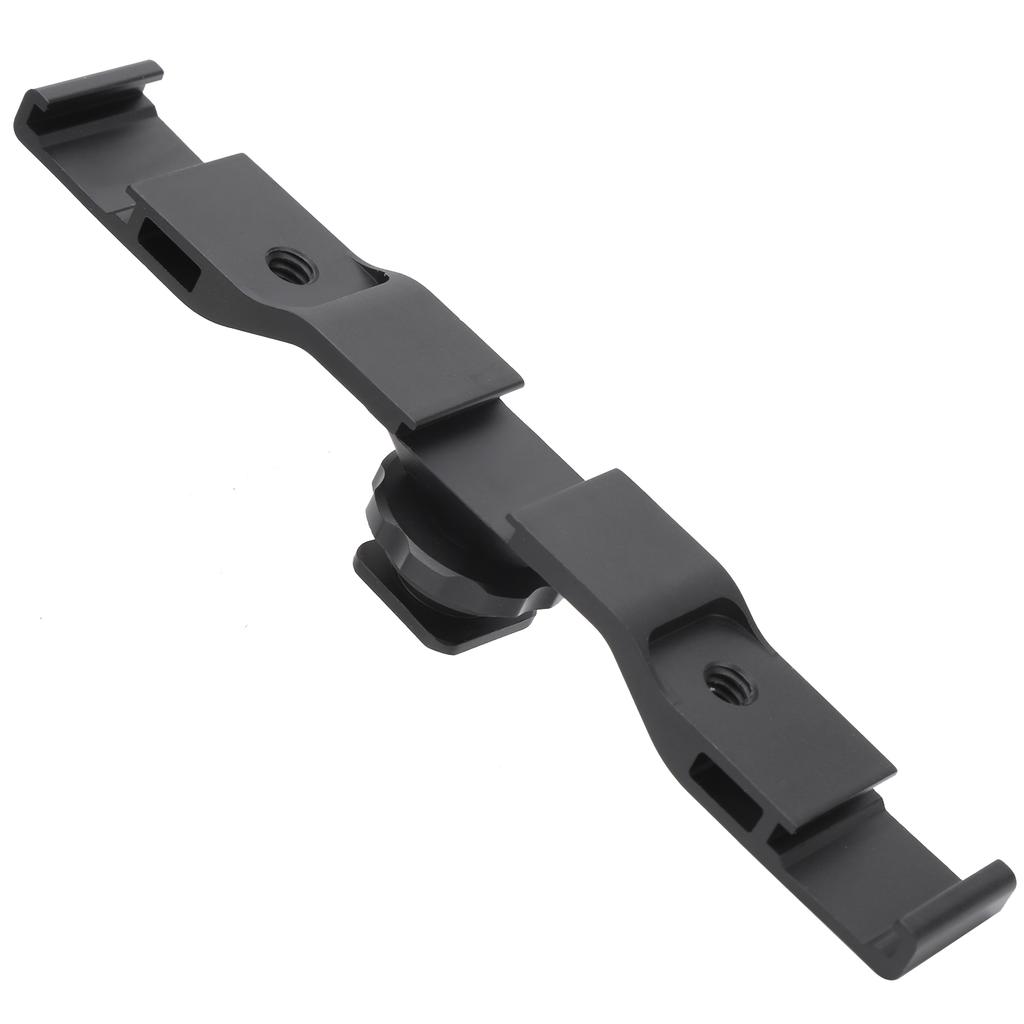 Aluminum Alloy Cold Shoe Extension Mount Bar Bracket for Camera Fill Light Microphone