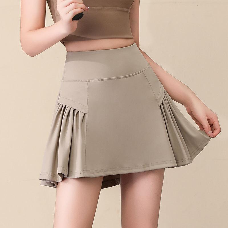 Dámská rychleschnoucí sada na badminton a tenis – Letní sukně, šortky a fitness podprsenka Dvoudílný outfit