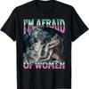 Mildlyperturbed Im Afraid Of Unisex Funny Werewolf Wolf Meme T Shirt Adult Black S Vintage Soft Designer Clothes